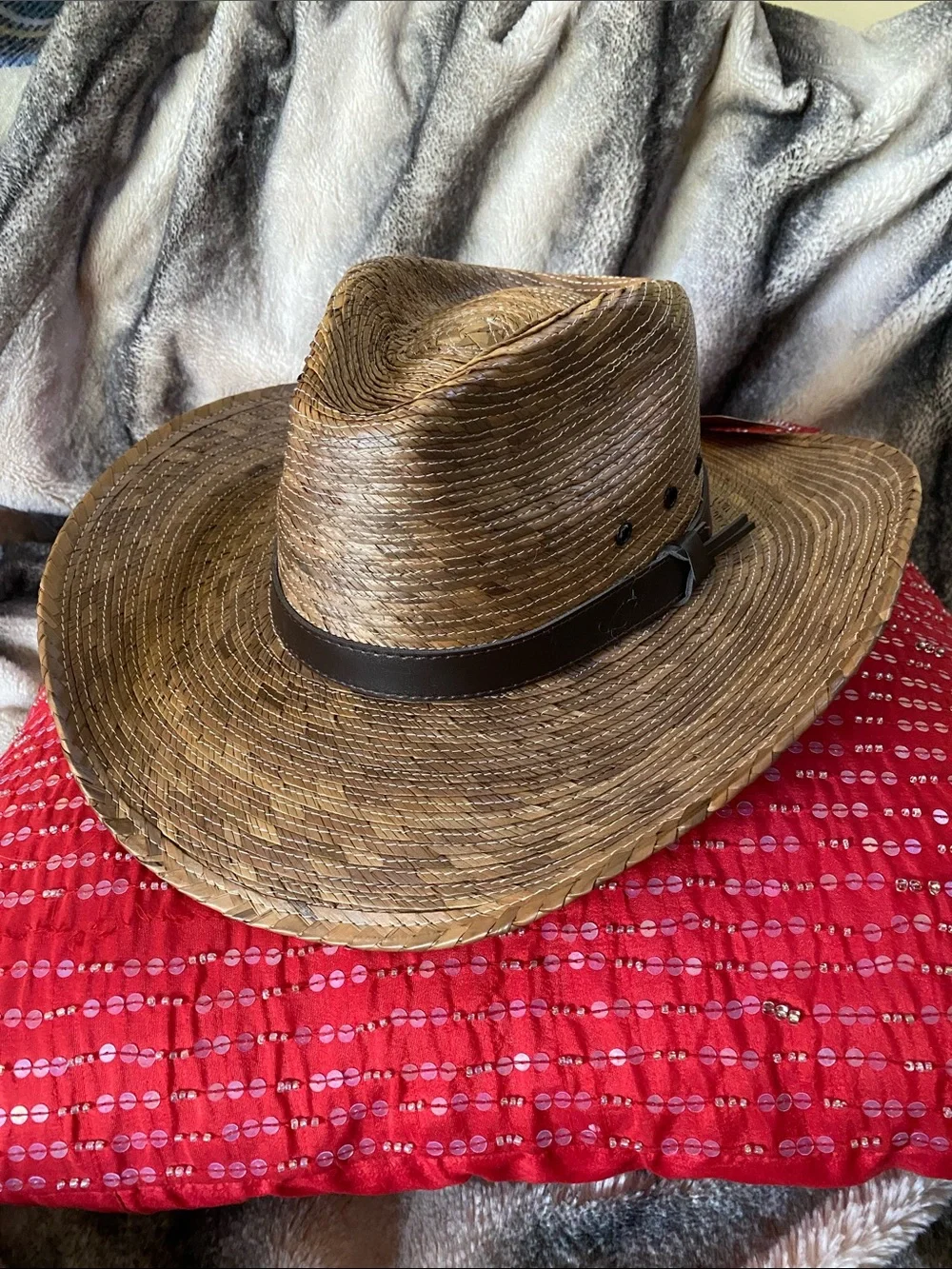 Gold Coast Sunwear Unisex Straw Beach Resort Wear Hat NWT
